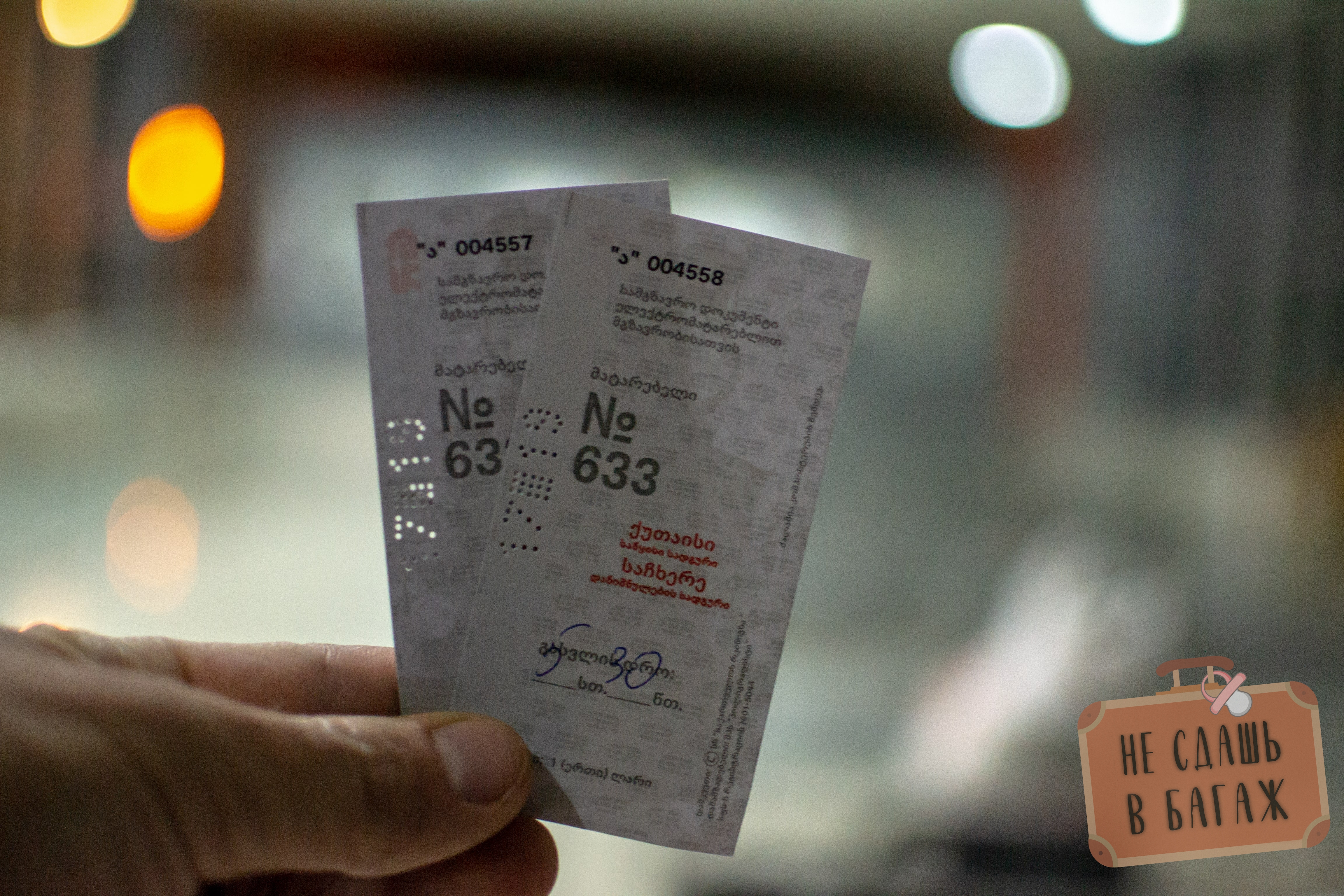 Билет на поезд Кутаиси - Сачхере с остановкой в Чиатуре